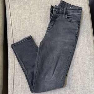 American Eagle Washed Black Mom Jeans